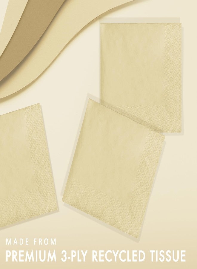 كرييتف كونفيرتينج مناديل ورقية من كرييتف كونفرتينج، ثلاث طبقات، حجم مناسب للغداء، لون عاجي، عبوات تحتوي على 50 منديل (عبوة من 5 قطع) - Image 2